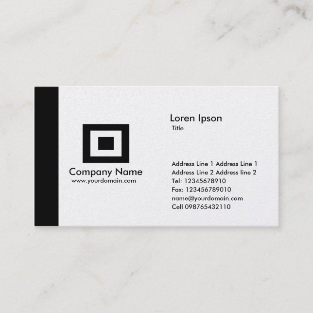 Edge Gold - Black Business Card (Front)