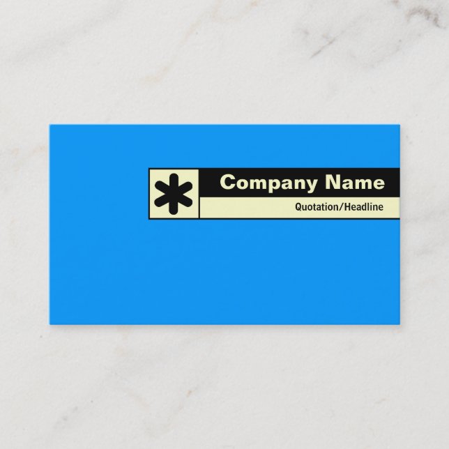 Edge Labelled - Blue 0099FF Business Card (Front)