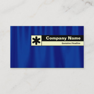 Edge Labelled - Blue Curtain Business Card