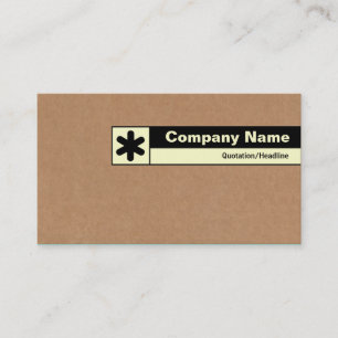 Edge Labelled - Cardboard Box Business Card