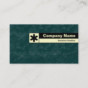Edge Labelled - Dark Green Brushed Business Card