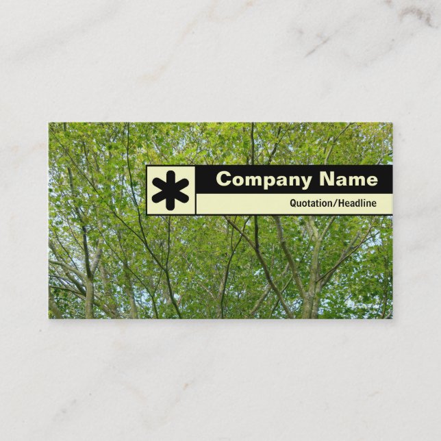 Edge Labelled - Japanese Maple Business Card (Front)