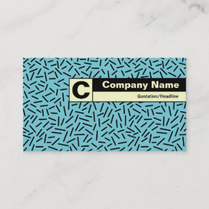 Edge Labelled Monogram - Abstract 300117 Business Card