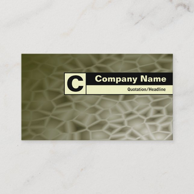 Edge Labelled Monogram - Alien Planet Business Card (Front)