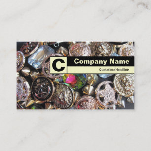 Edge Labelled Monogram - Flea Market Bling Business Card