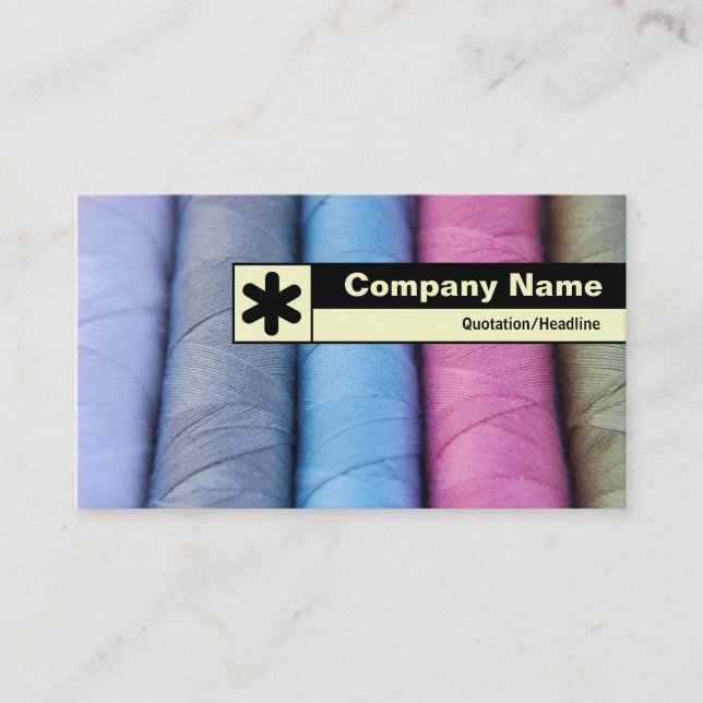 Edge Labelled - Reels of Cotton Business Card (Front)