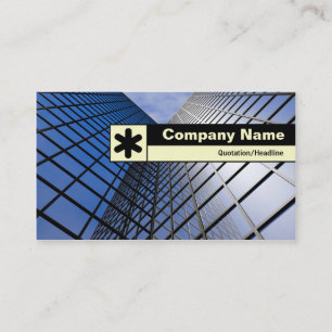 Edge Labelled - Reflective Office Block Business Card