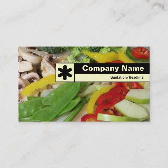 Edge Labelled - Stir-fry Business Card (Front)