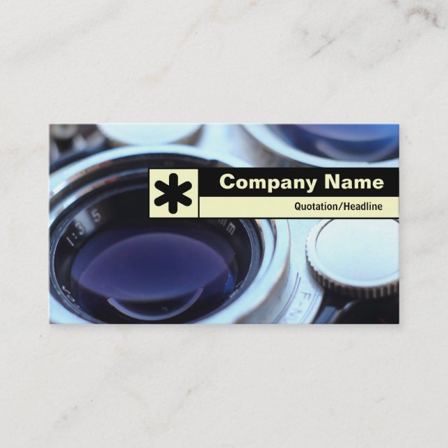 Edge Labelled - Vintage TLR Camera Business Card (Front)