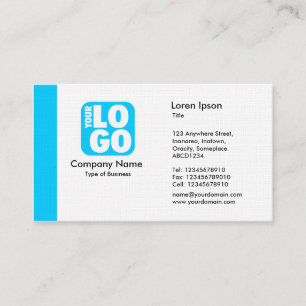 Edge (Logo) - Sky Blue Business Card