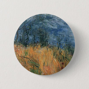 Edge Of a Wheat field With Poppies 1887, Van Gogh 6 Cm Round Badge