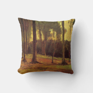 Edge of a Wood by Vincent van Gogh Cushion
