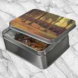 Edge of a Wood by Vincent van Gogh Jigsaw Puzzle<br><div class="desc">Edge of a Wood by Vincent van Gogh is a vintage fine art post impressionism landscape nature painting. A view of a trail through the forest with tall trees during the autumn season. Beautiful muted fall colors with a deep glow of sunset. About the artist: Vincent Willem van Gogh (1853...</div>