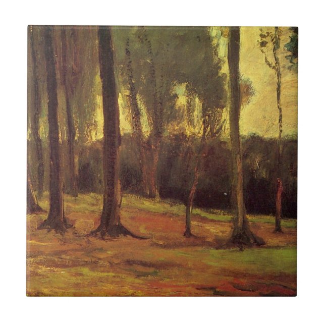 Edge of a Wood by Vincent van Gogh Tile (Front)