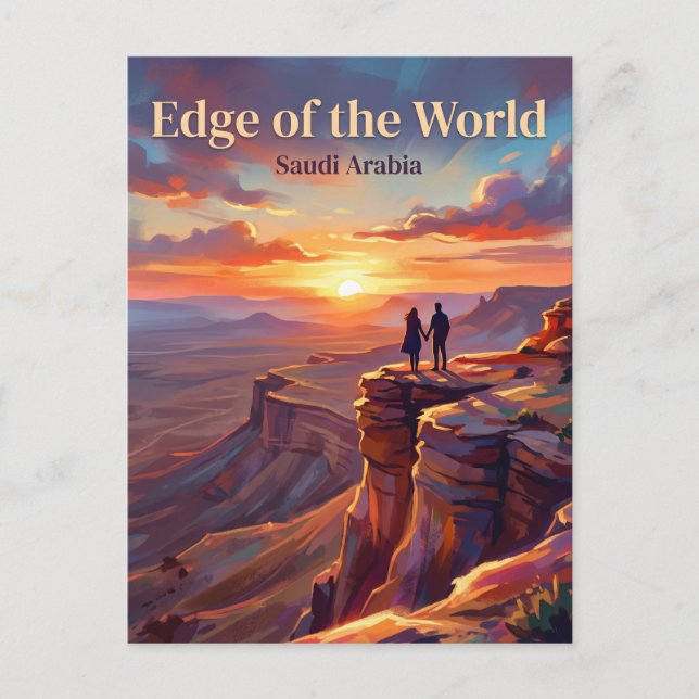 Edge of the World Saudi Arabia Postcard (Front)