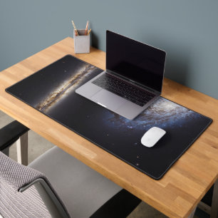 Edge-On Galaxy Ngc 4302 & Tilted Galaxy Ngc 4298 Desk Mat