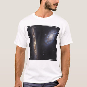 Edge-On Galaxy Ngc 4302 & Tilted Galaxy Ngc 4298 T-Shirt