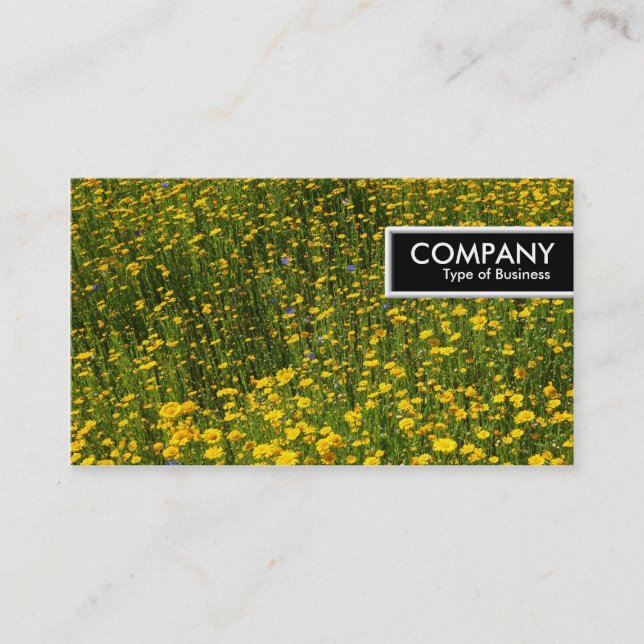 Edge Tag - Bed of Yellow Daisies (Front)