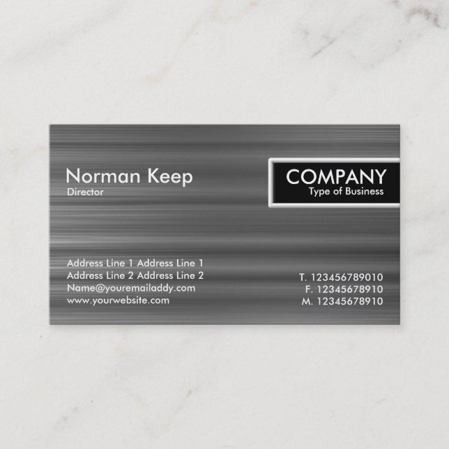 Edge Tag - Brushed Metal Texture (Front)