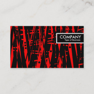 Edge Tag - Red and Black Abstract