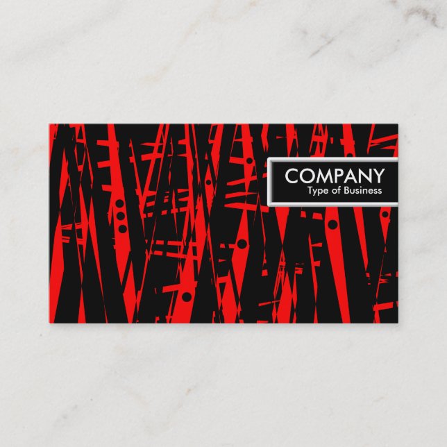 Edge Tag - Red and Black Abstract (Front)