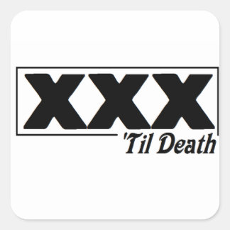 EDGE TIL DEATH - Square sticker. Sticker