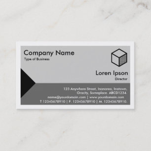 Edge Triangle - Shades of Grey Business Card