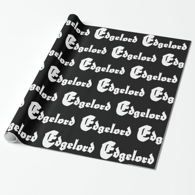 Edgelord Wrapping Paper (Unrolled)