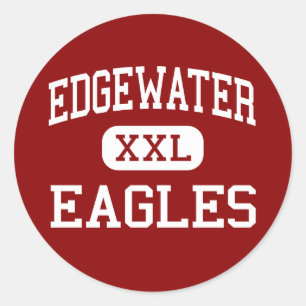 Edgewater - Eagles - High School - Orlando Florida Classic Round Sticker