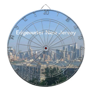Edgewater Scene with text  Dartboard