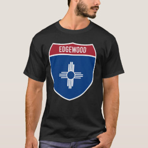 Edgewood New Mexico Map Highway Interstate Sign So T-Shirt