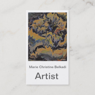 Edgy Abstract Art for Professional Artists Business Card