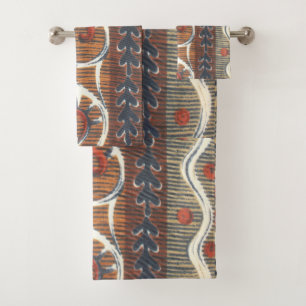 Edgy African Fashion Colours Traditional Art Desig Bath Towel Set