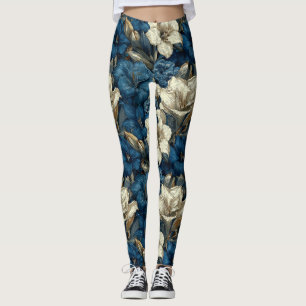 Edgy Amaryllis Themed Gym Maternity Leggings