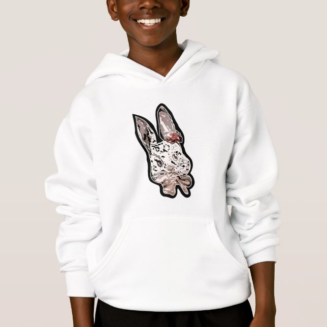 Edgy, artistic rabbit illustration - Unique art (Front)