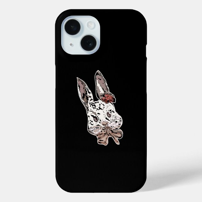 Edgy, artistic rabbit illustration - Unique art Case-Mate iPhone Case (Back)