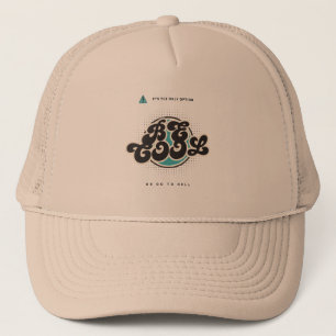 "Edgy Bold Typography - High-Impact Design" Trucker Hat