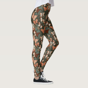 Edgy Butterfly Camo Themed Gym Pregnancy Leggings