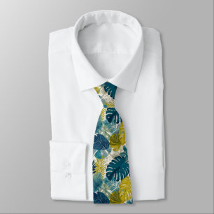 Edgy Christmas Gift For Boyfriend Tropical Floral Tie