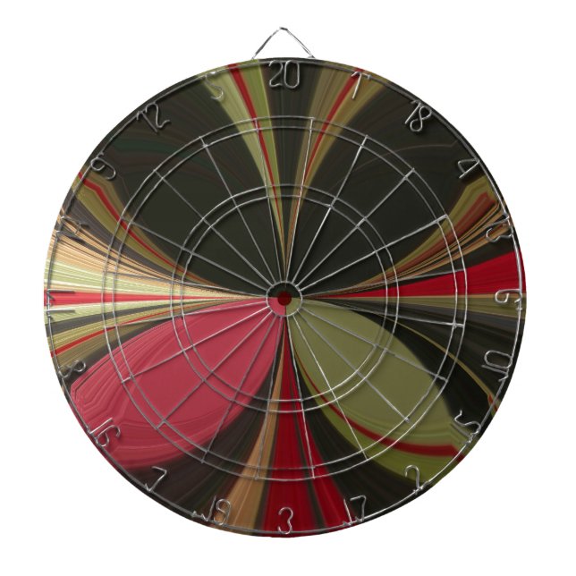 Edgy Earth Kaleidoscope Art Print Dartboard (Front)