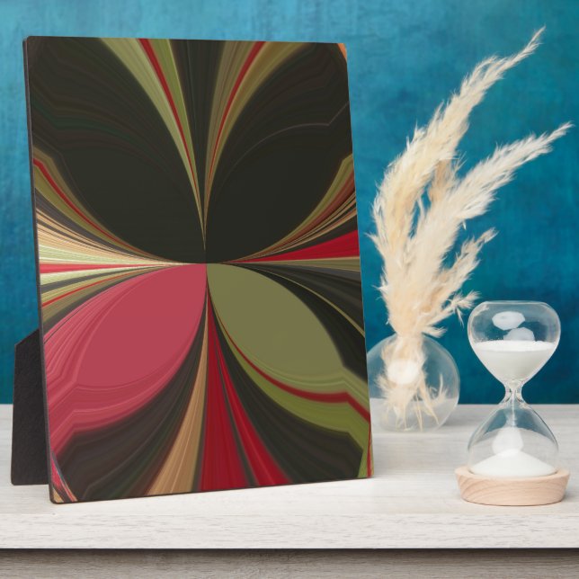 Edgy Earth Kaleidoscope Art Print Plaque (Side)