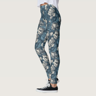 Edgy Gardenias Petal Crossfit Apparel Leggings