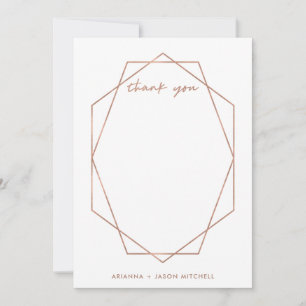 Edgy Geometric Thank You Card