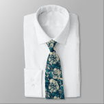 Edgy Gift  For Boyfriend Gardenias Flower Tie<br><div class="desc">This patterned tie showcases refined craftsmanship that enhances tailored clothing, making it perfect for corporate settings, ceremonies, or upscale gift giving wedding , romantic anniversary gift , birthday party , birthday , christmas , graduation gifts for him , dads day gifts , dads fathers day gifts , groomsmen gift ,...</div>