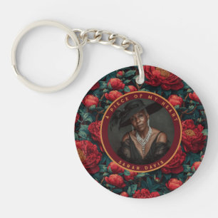 Edgy Gift Ideas For Mom Peony Flower Key Ring