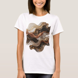 Edgy Gold ABSTRACT ART Art Print T-Shirt
