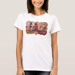 Edgy Gold ITALY Text Design T-Shirt