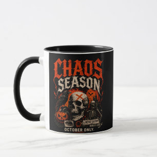 Edgy Gothic Chaos Season Skull Halloween Mug