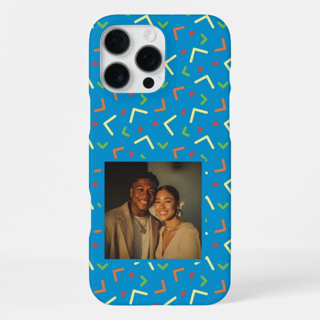 Edgy Graduation Gifts Memphis Pattern  iPhone Case (Back)
