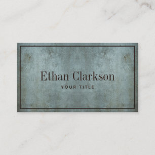 Edgy Grunge Blue Gray Texture Business Card